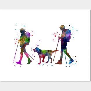 Traveling as a couple with dog Posters and Art